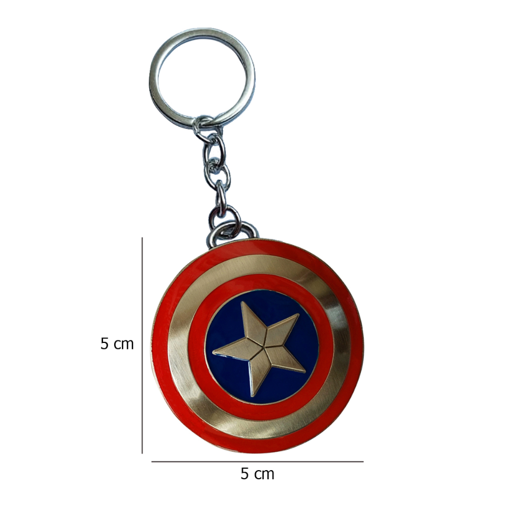 Marvel Avengers Capitán América Escudo Llavero Metal