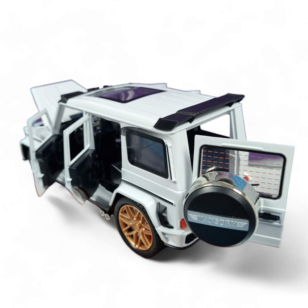 Mercedes Benz G63 Blanco Luces y Sonido 1/24