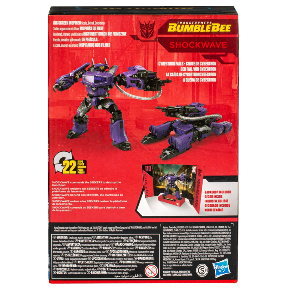 Transformers Studio Series 110 Voyager Shockwave Bumblebee