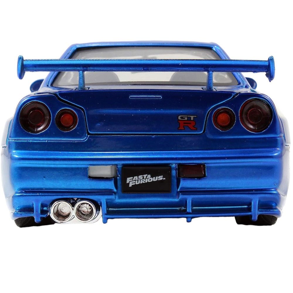 Fast & Furious - Brian's Nissan Skyline GT-R BNR34 Blue 1/24