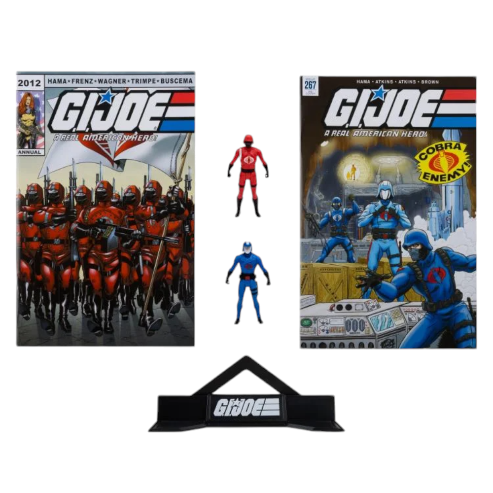 G.I. Joe Page Punchers Cobra Commander & Crimson Guard 3" 2-Pack & Comic