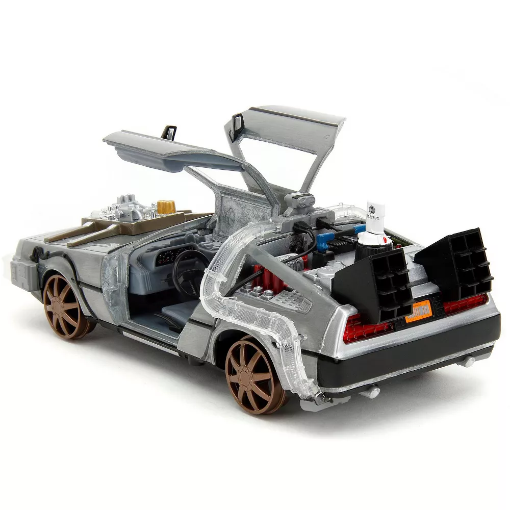 Hollywood Rides: Back to the Future III - DeLorean Time Machine Train Wheels 1/24