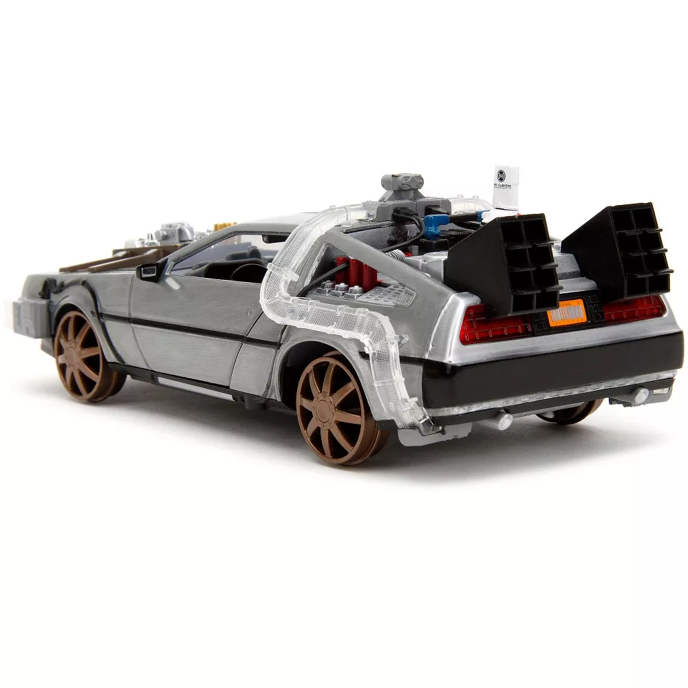 Hollywood Rides: Back to the Future III - DeLorean Time Machine Train Wheels 1/24