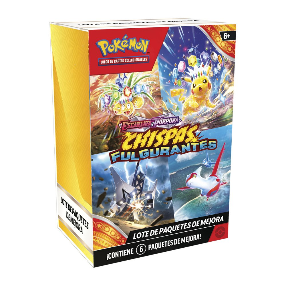 Pokémon TCG: Escarlata y Purpura Chispas Fulgurantes - Lote de Paquetes de Mejora Español