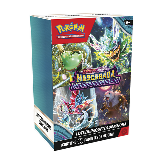 Pokémon TCG: Escarlata y Purpura Mascarada Crepuscular - Lote de Paquetes de Mejora Español