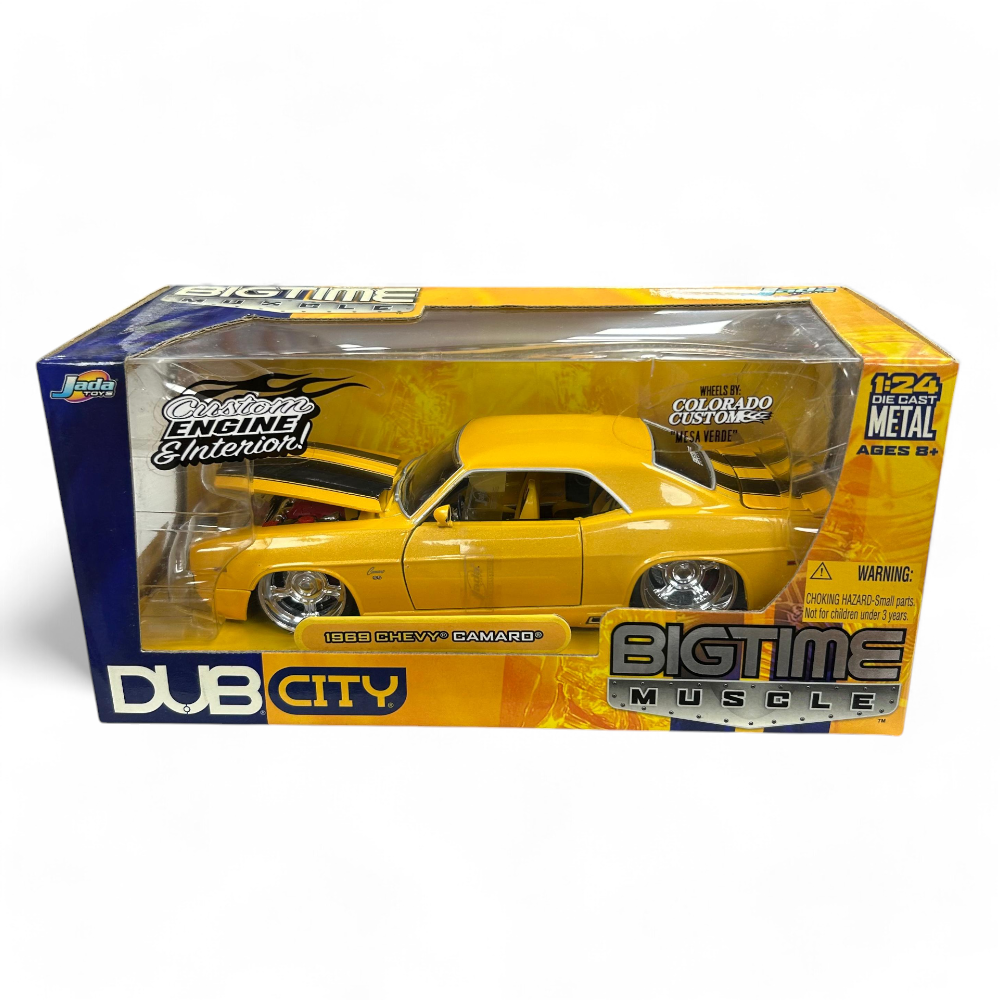 Dub City Bigtime Muscle - 1969 Chevy Camaro Yellow 1/24