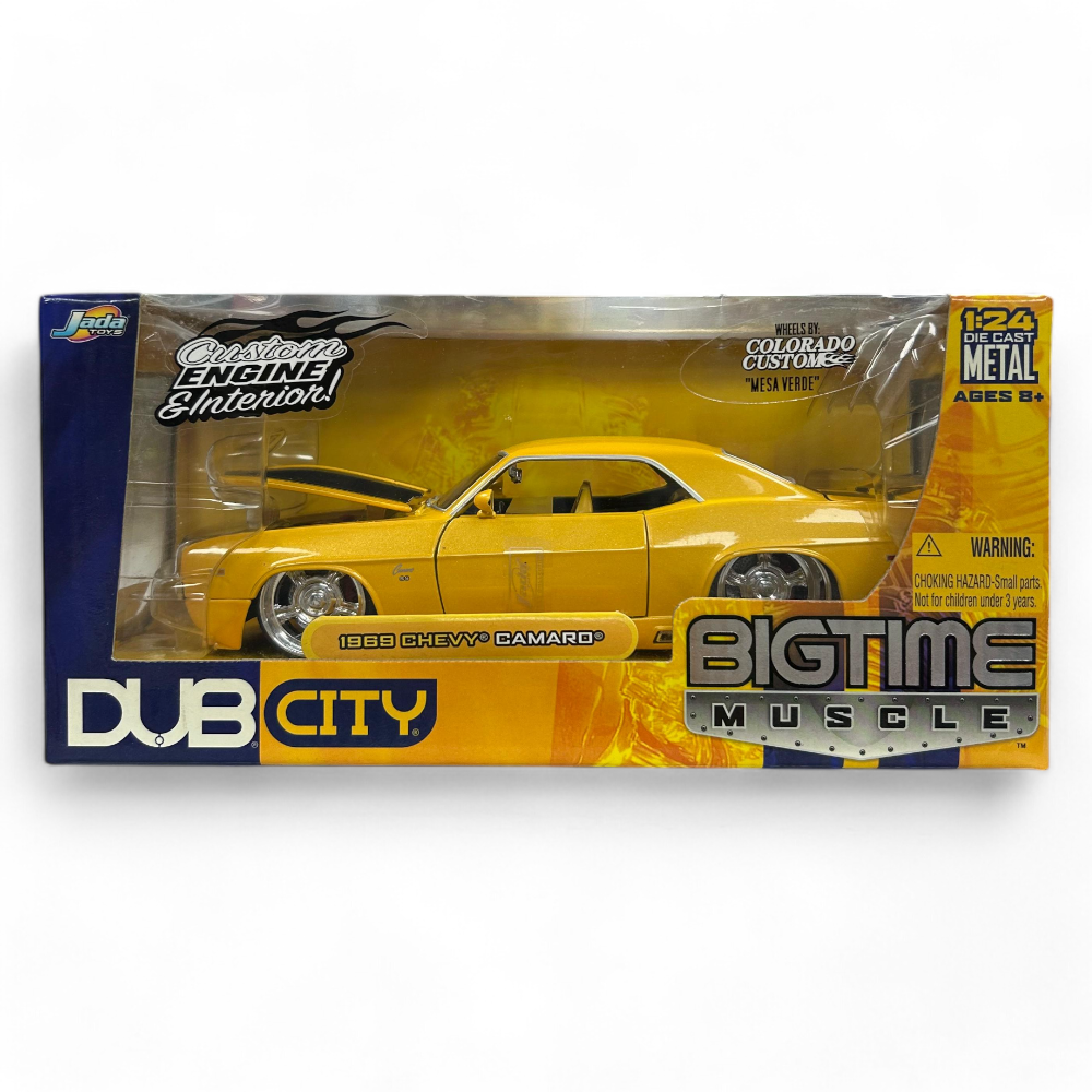 Dub City Bigtime Muscle - 1969 Chevy Camaro Yellow 1/24