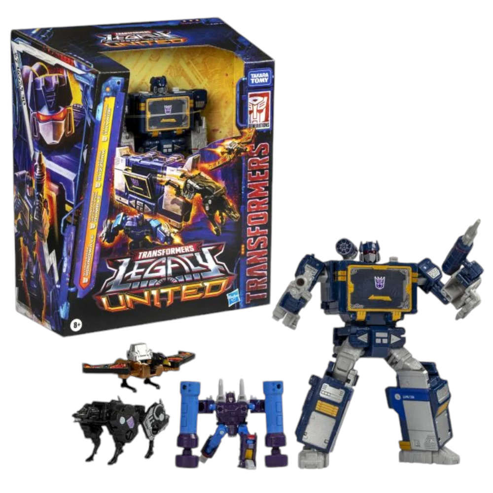 Transformers G1 Universe Legacy United Leader Soundwave - Rumble - Buzzsaw - Ravage